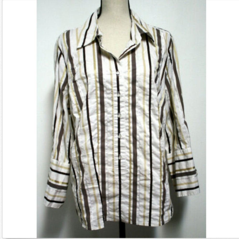 Lane Bryant Womens Size 18/20 Blouse French Cuffs